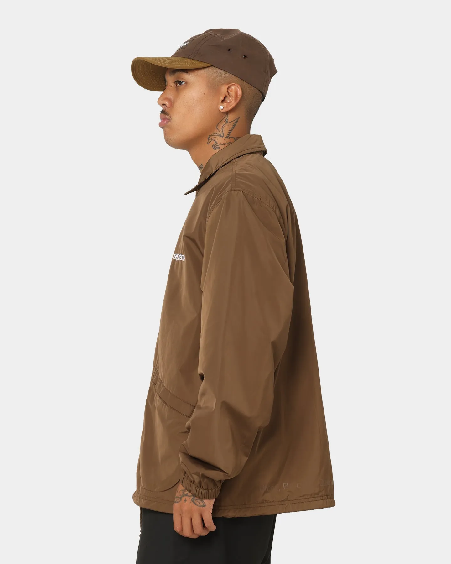 Supreme Five Boroughs Coaches Jacket Brown