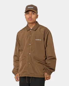 Supreme Five Boroughs Coaches Jacket Brown