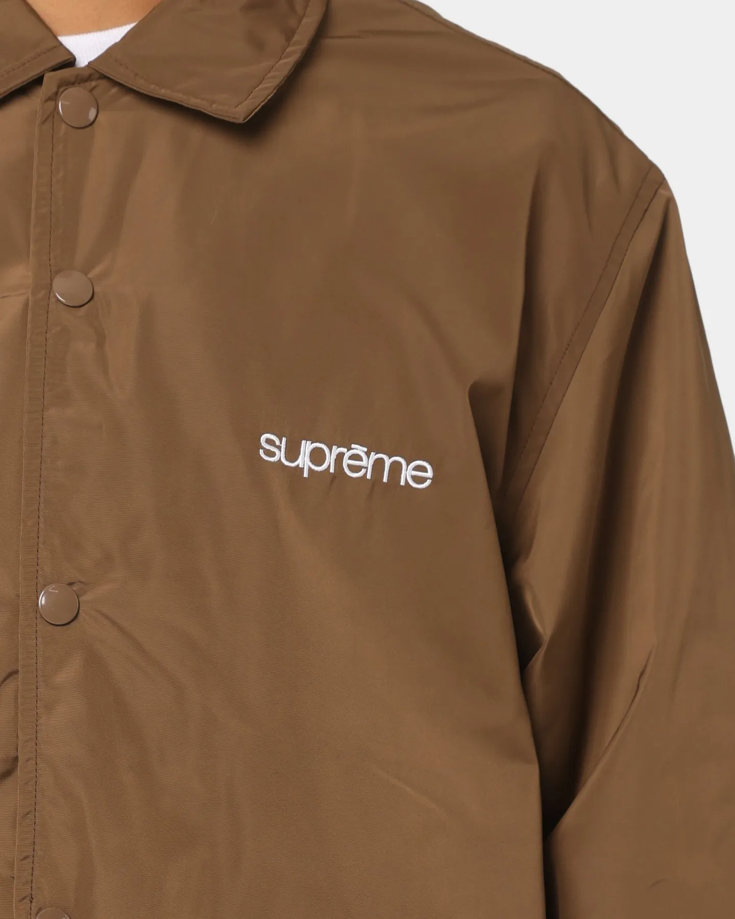 Supreme Five Boroughs Coaches Jacket Brown