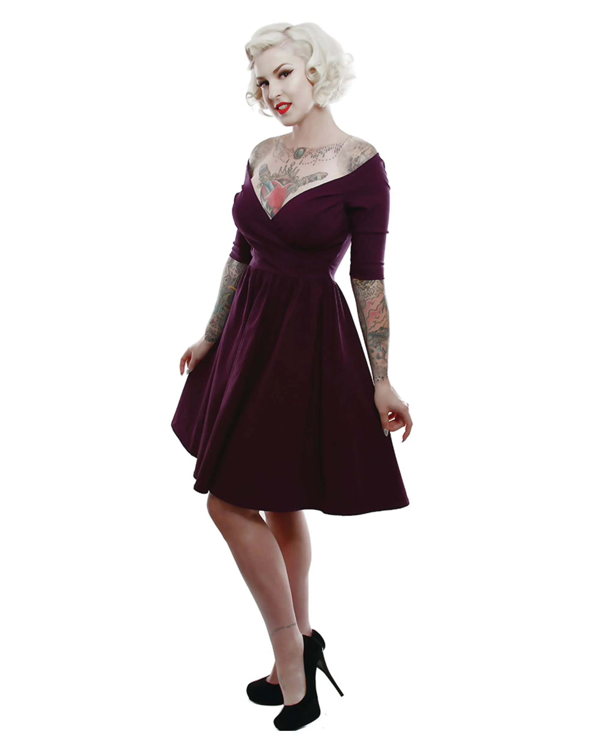 The LOREN Dress - PLUM