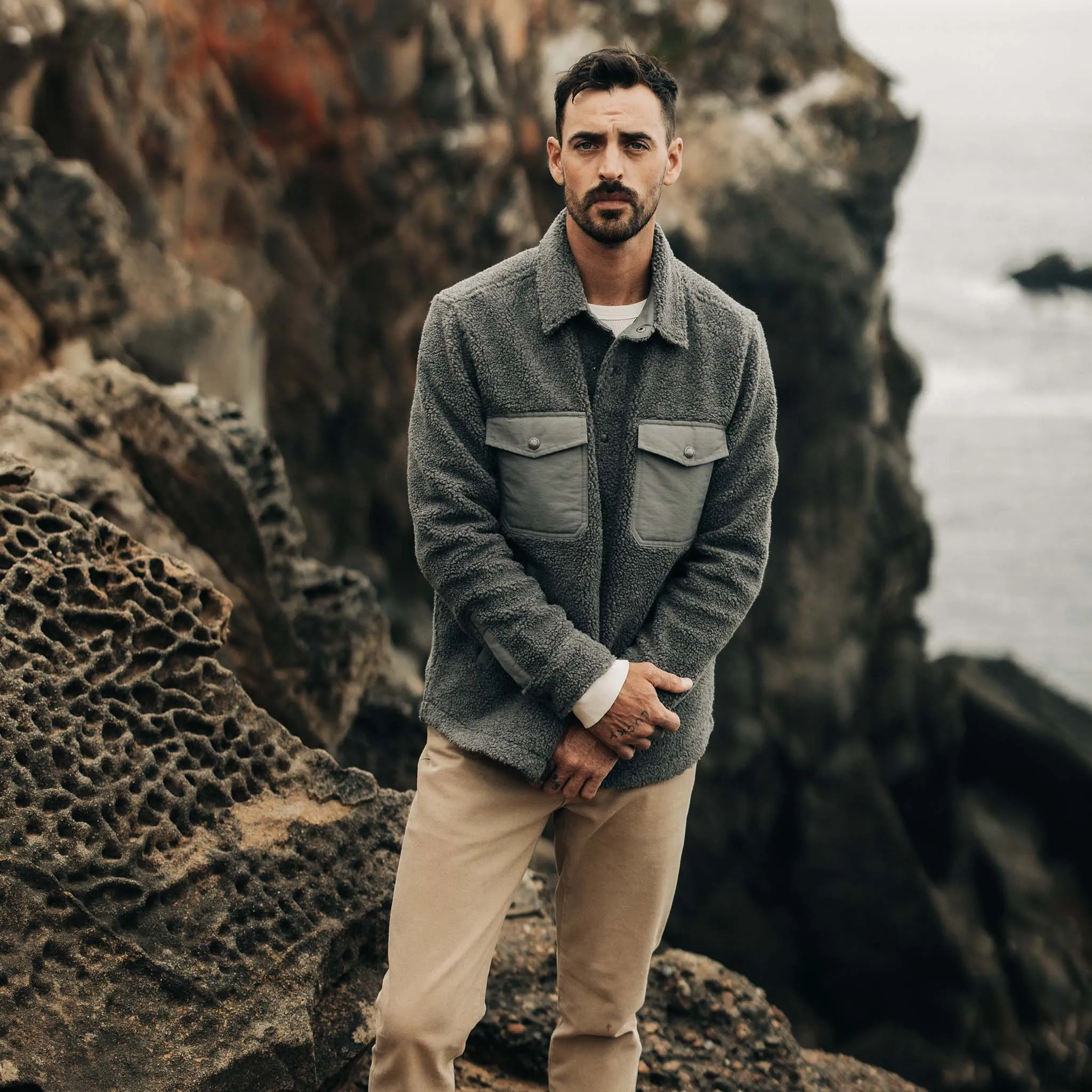 The Timberline Jacket in Greystone Fleece