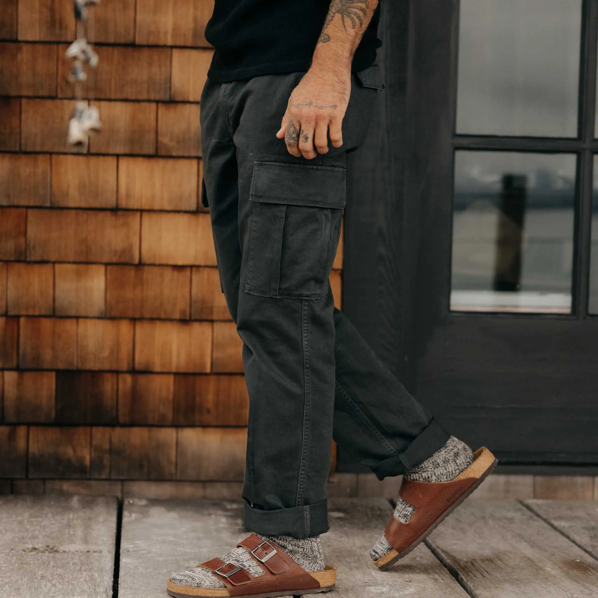 The Tommie Pant in Faded Black