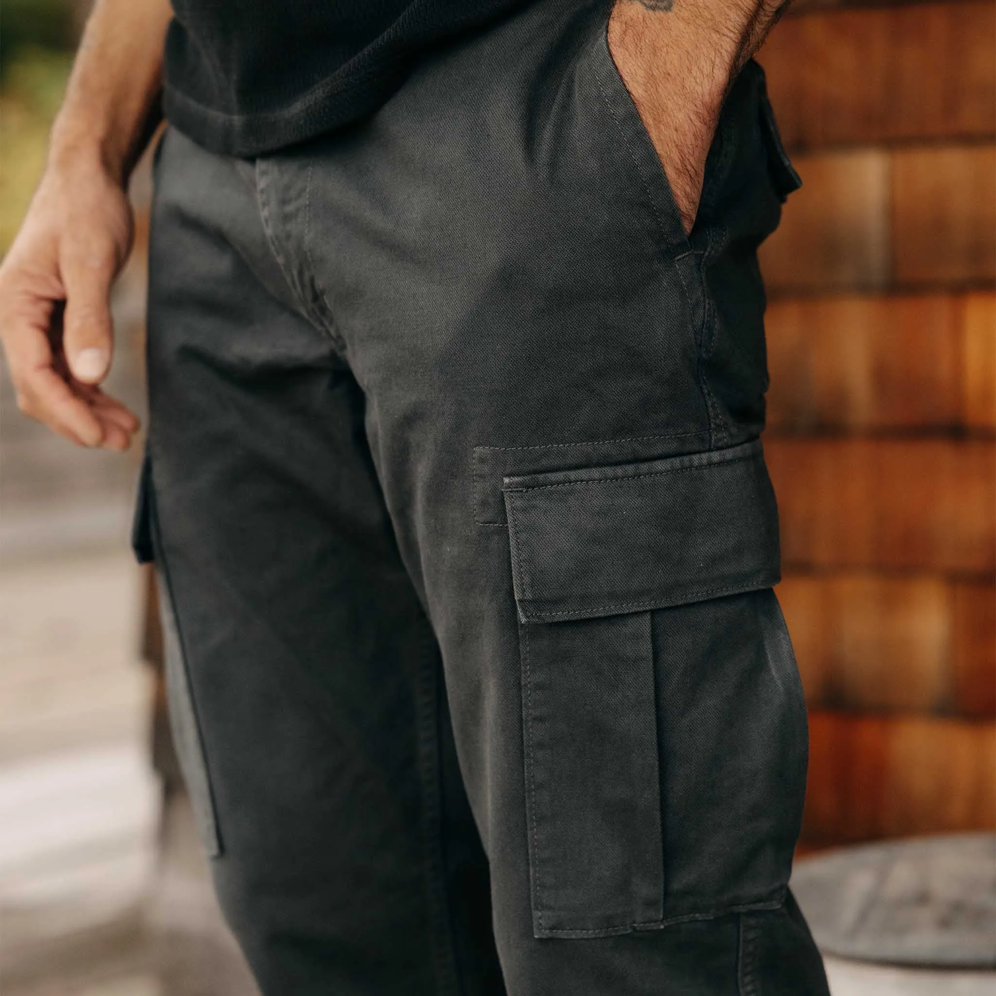 The Tommie Pant in Faded Black