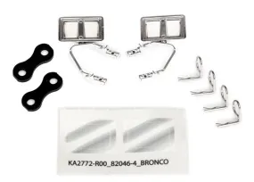 Traxxas Chrome Mirrors: TRX-4 Bronco/F-150