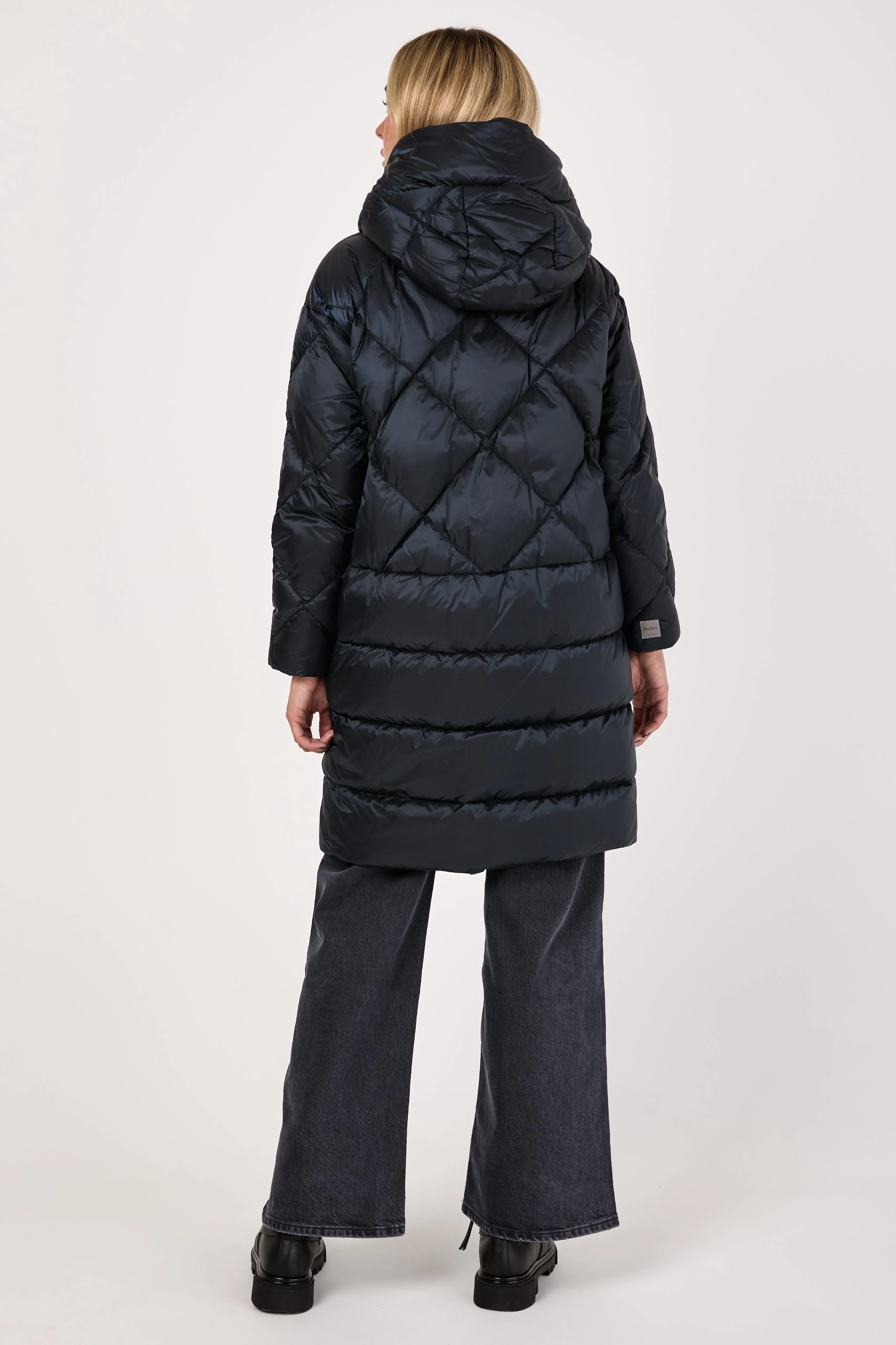 Trefe Puffer Down Coat in Midnight Blue