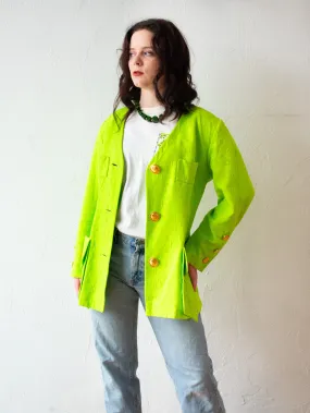 Vintage Lime Green Christian Lacroix Blazer M/L