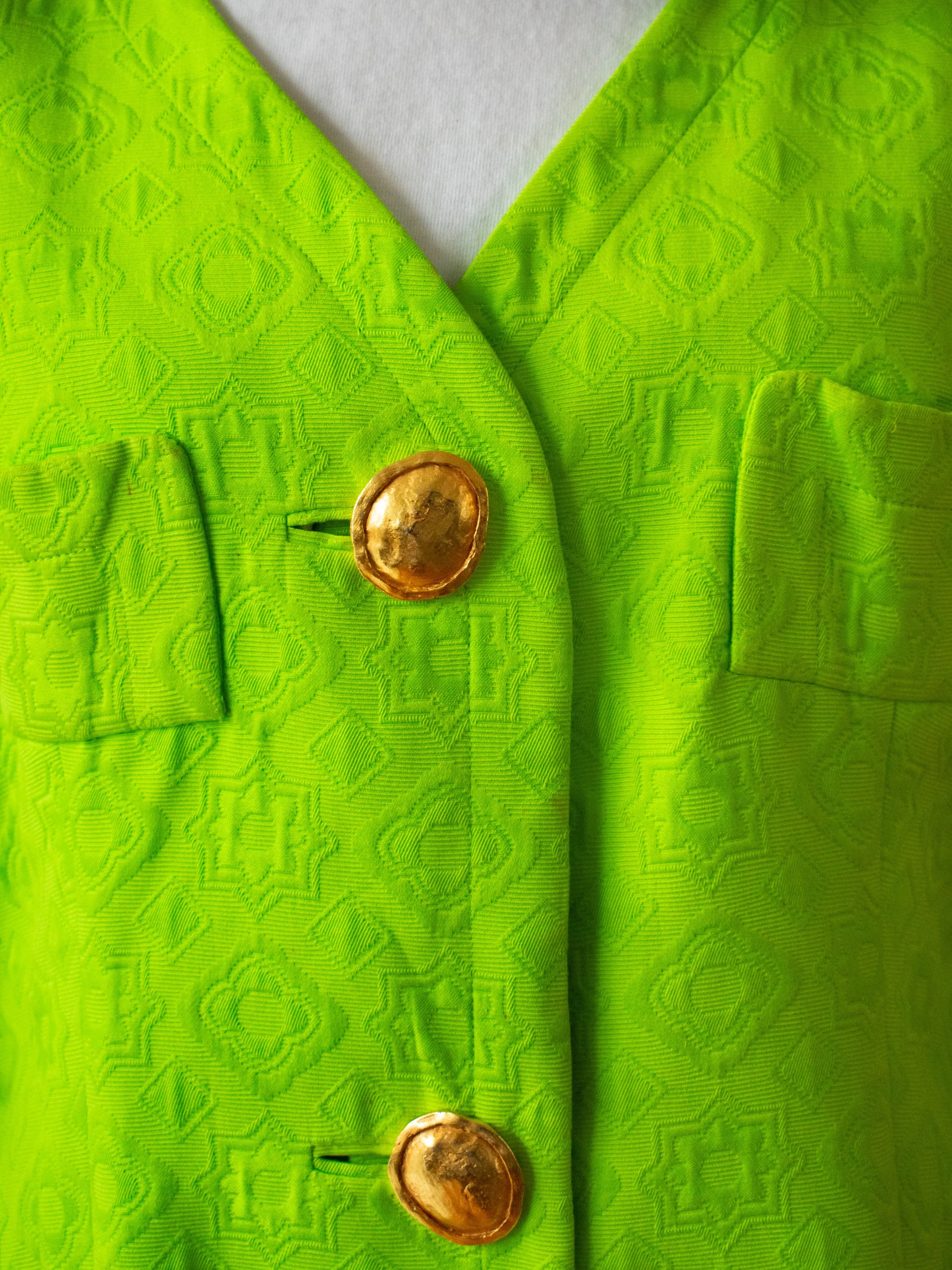 Vintage Lime Green Christian Lacroix Blazer M/L