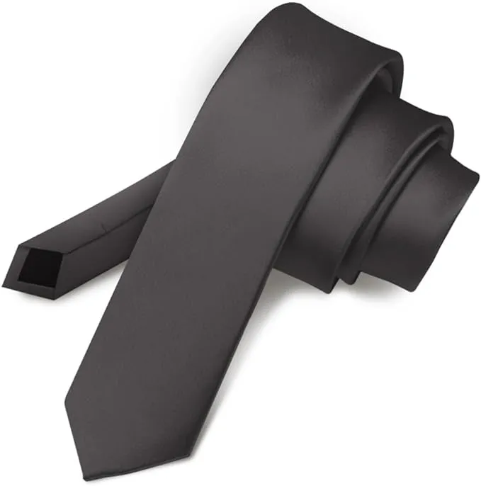 Vittorio Farina Men's Satin Skinny Necktie