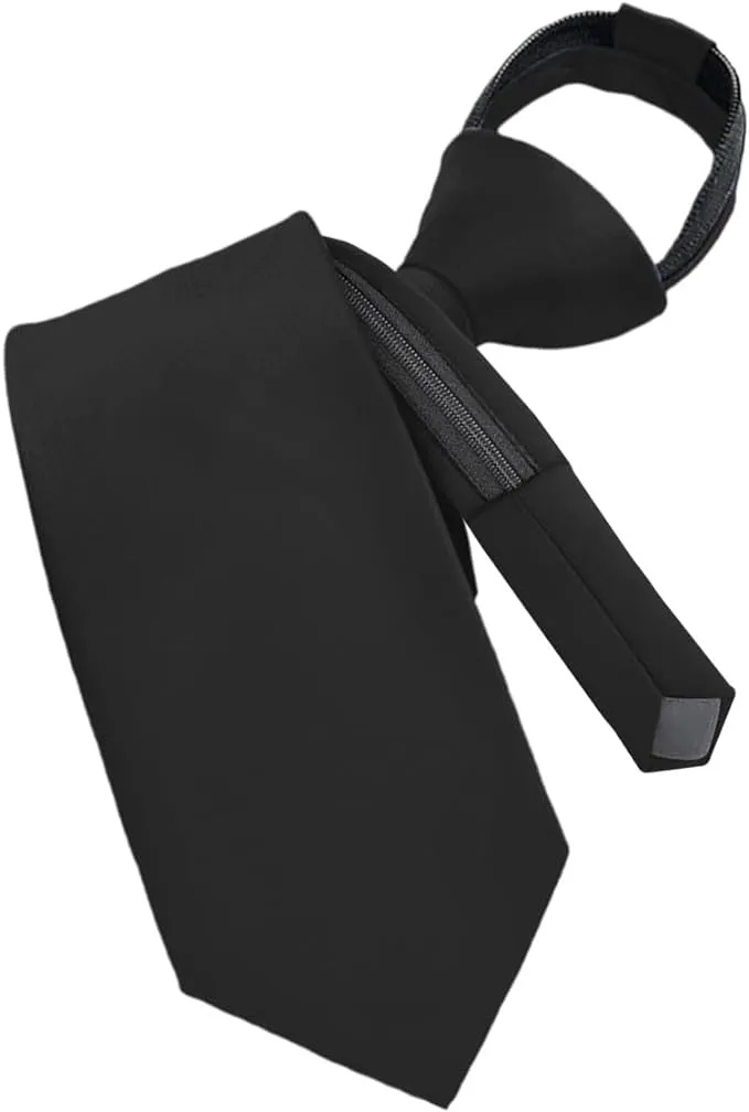 Vittorio Farina Men's Satin Zipper Necktie