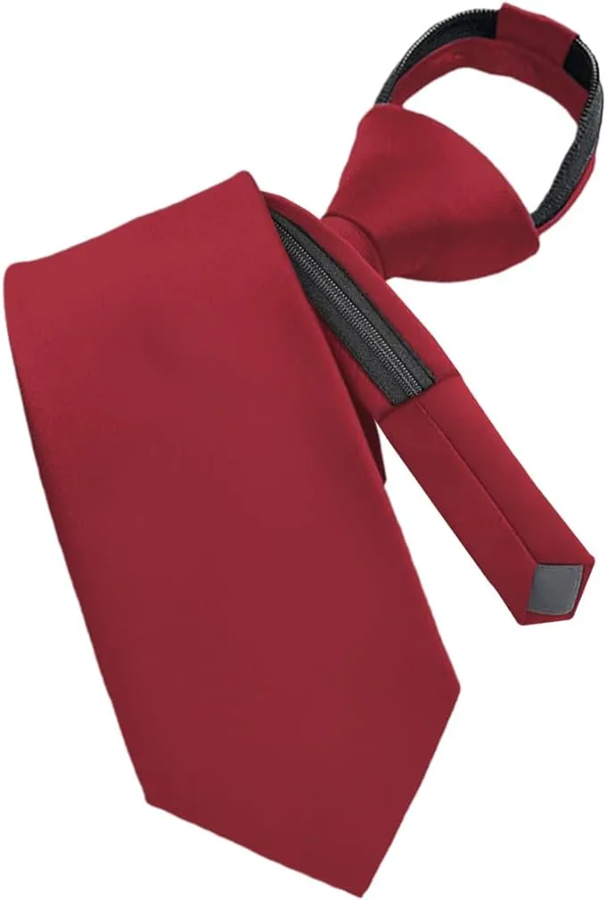 Vittorio Farina Men's Satin Zipper Necktie