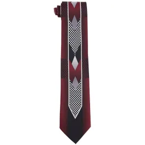 Vittorio Farina Tuxedo Design Satin Necktie & Pocket Square