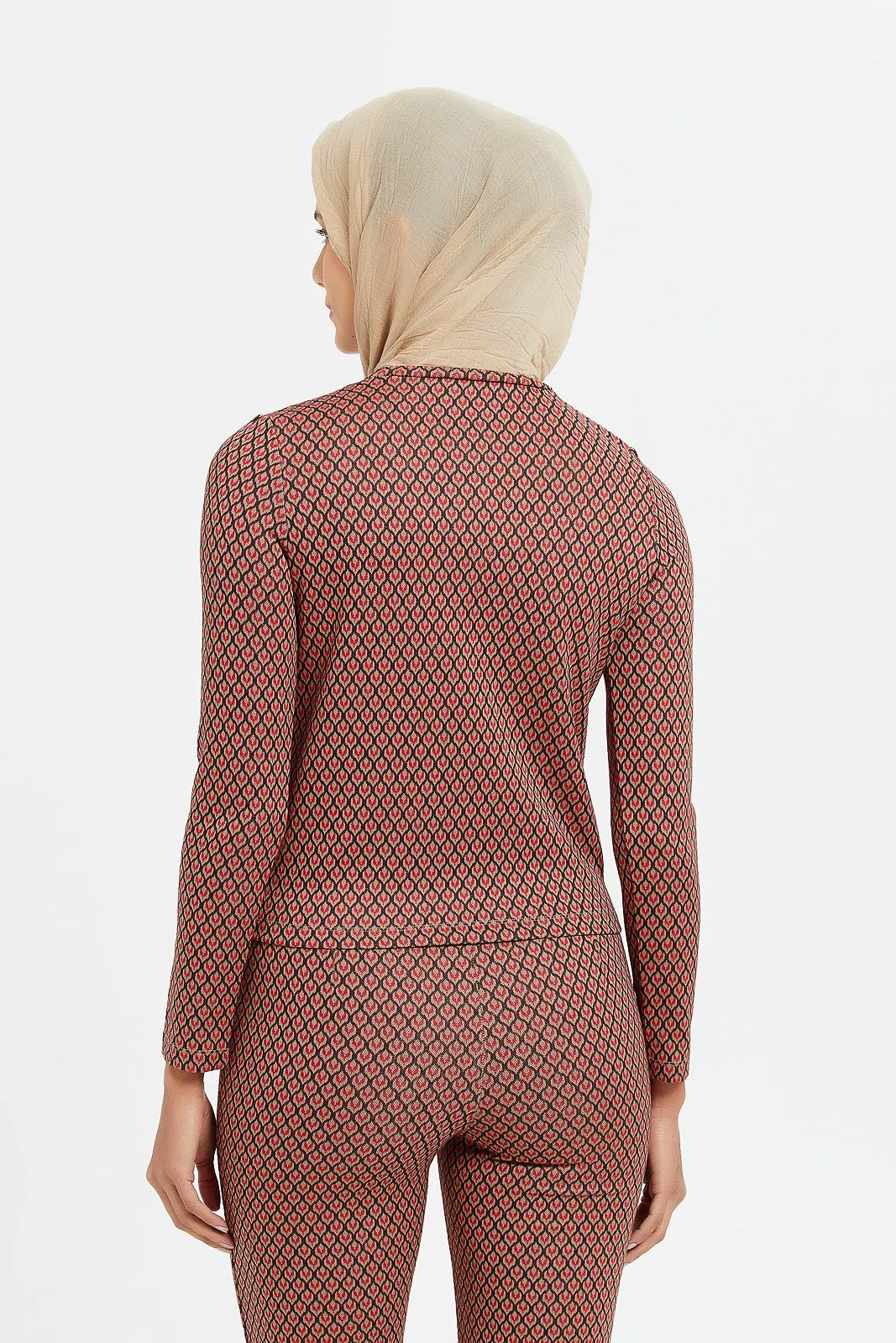 Women Brown Printed Top