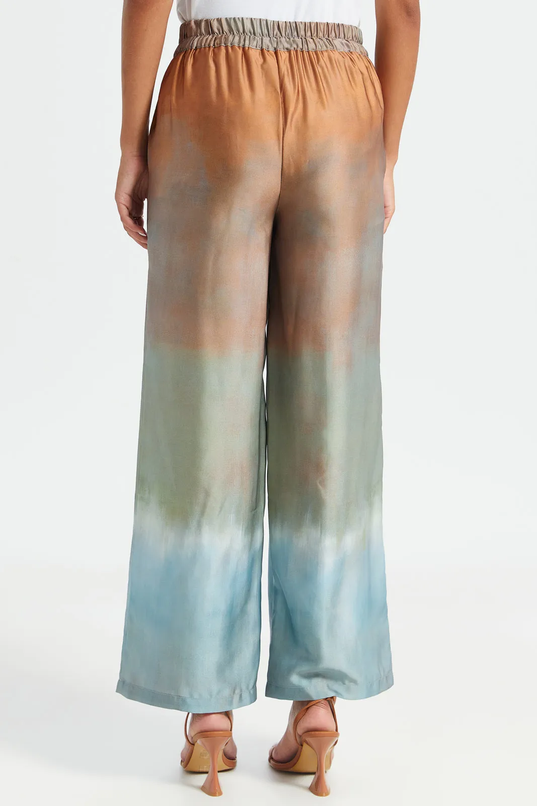 Women Multicolour Ombre Print Trouser