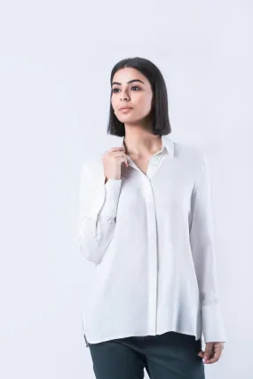 Women's formal white Relaxed Shirt