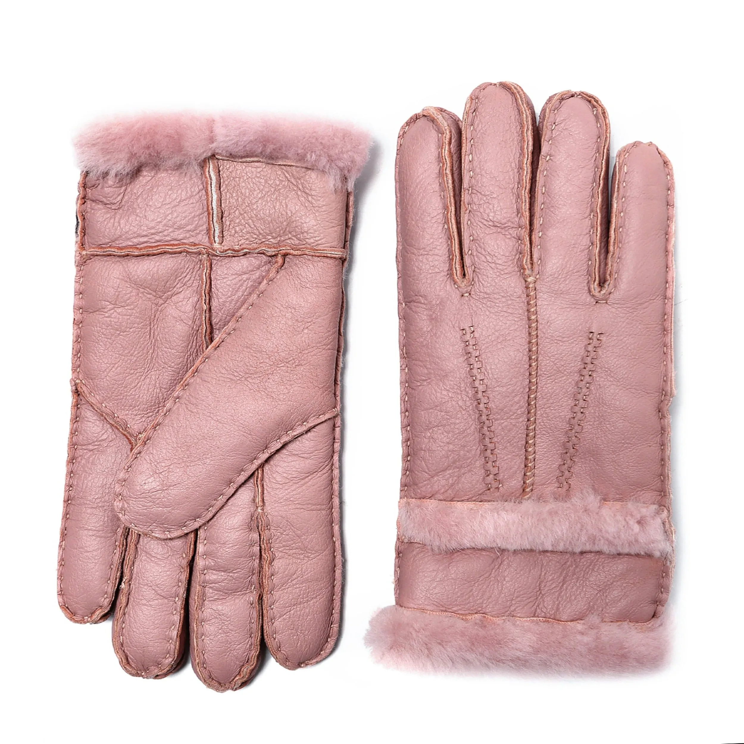 YISEVEN Womens Sheepskin Shearling Leather Gloves