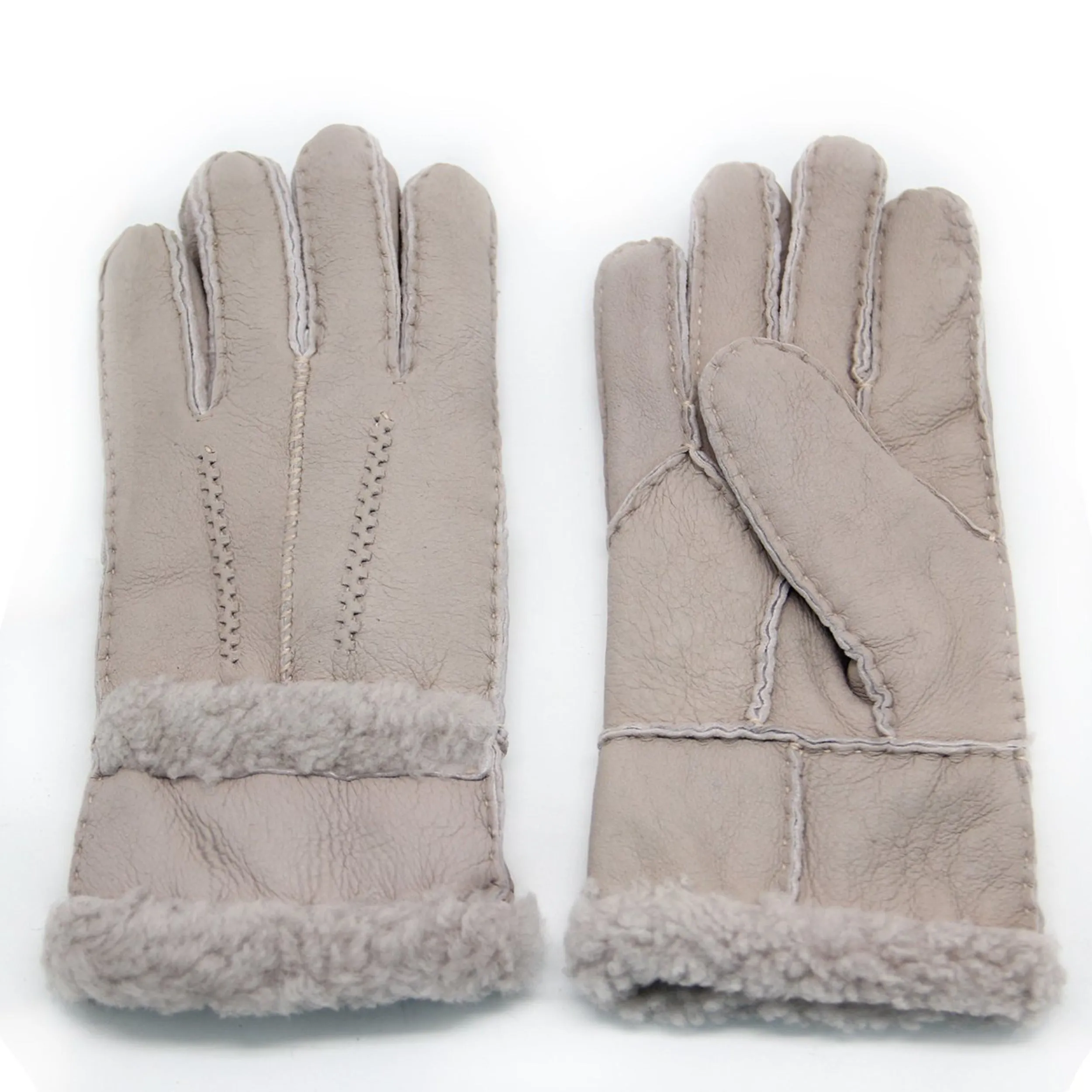 YISEVEN Womens Sheepskin Shearling Leather Gloves