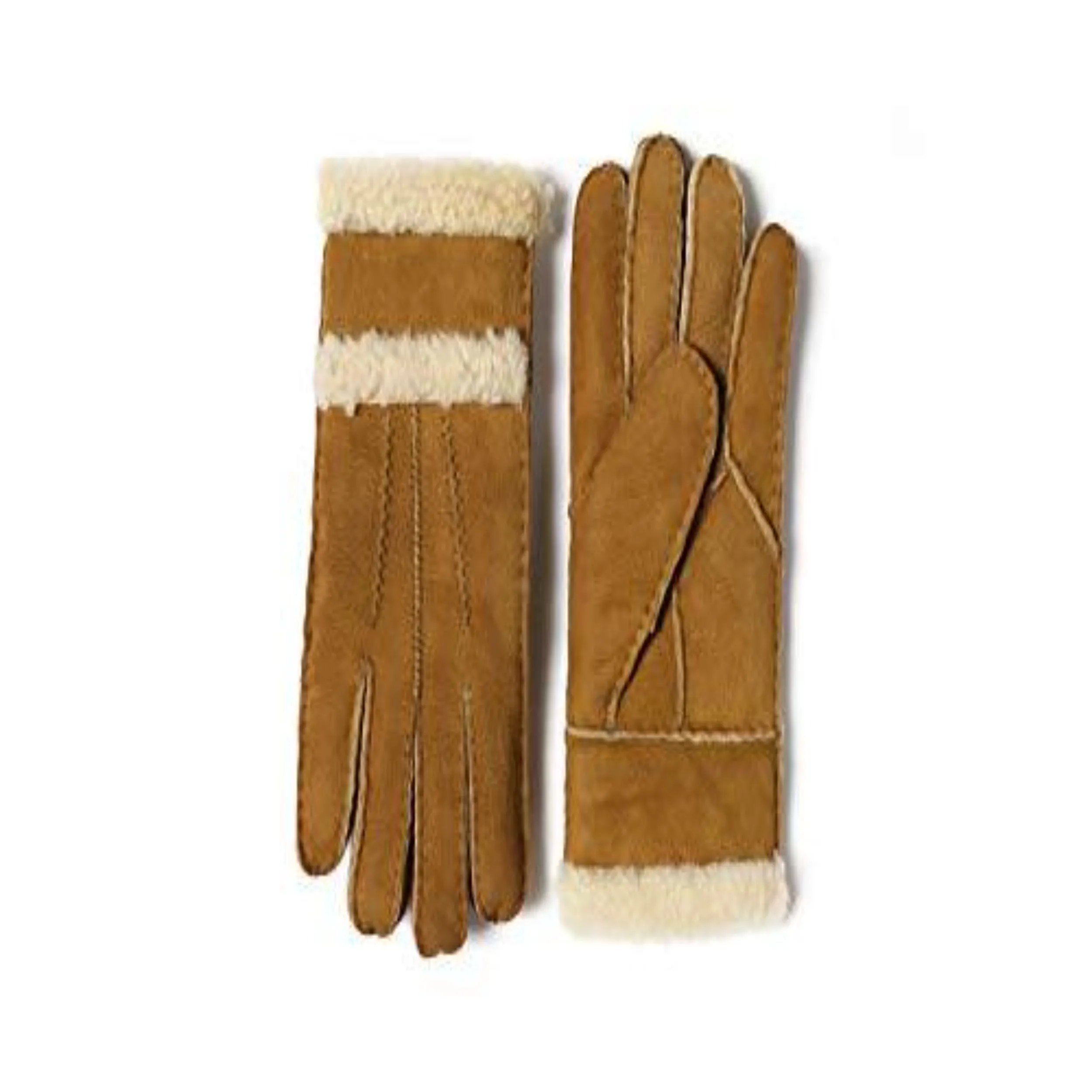 YISEVEN Womens Sheepskin Shearling Leather Gloves