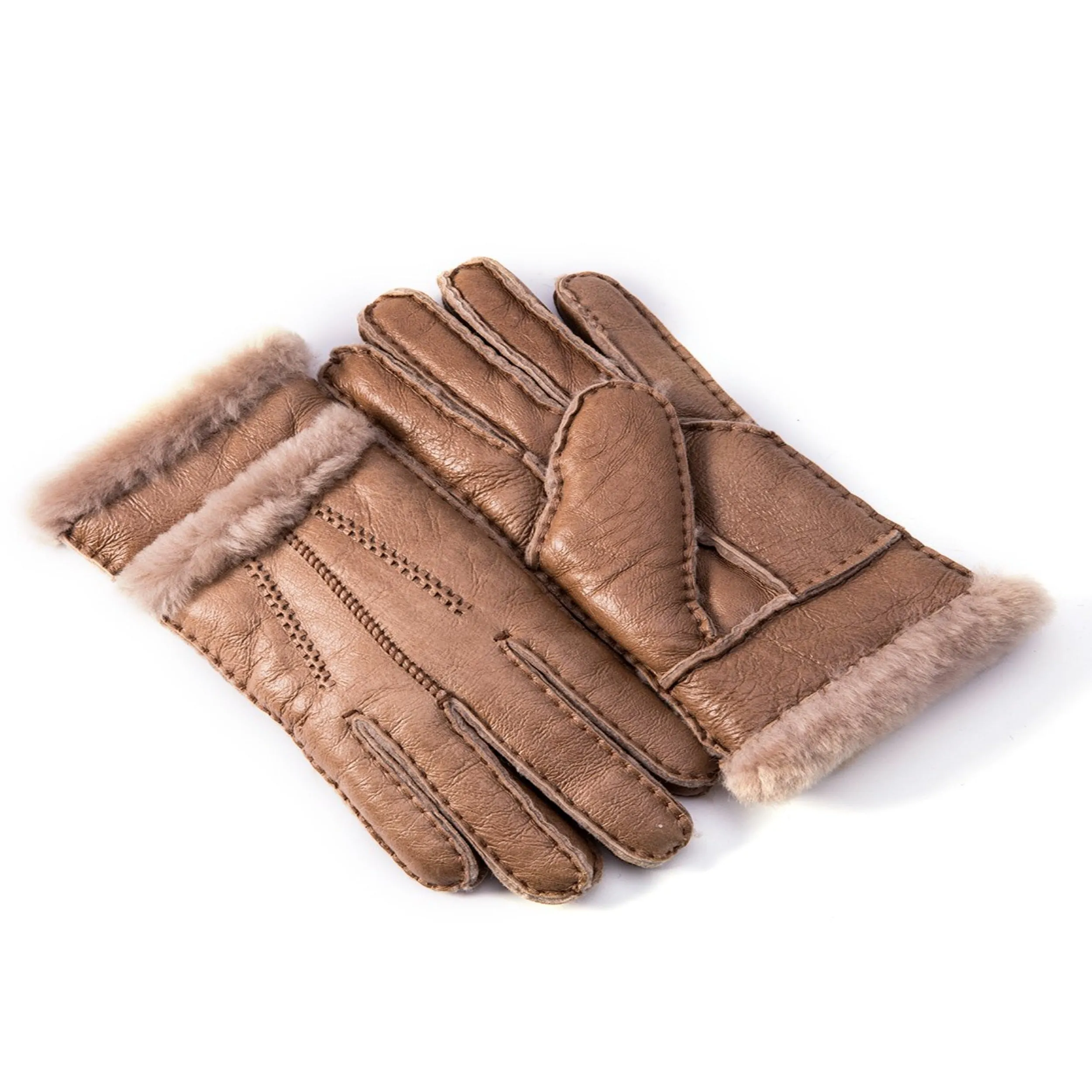 YISEVEN Womens Sheepskin Shearling Leather Gloves