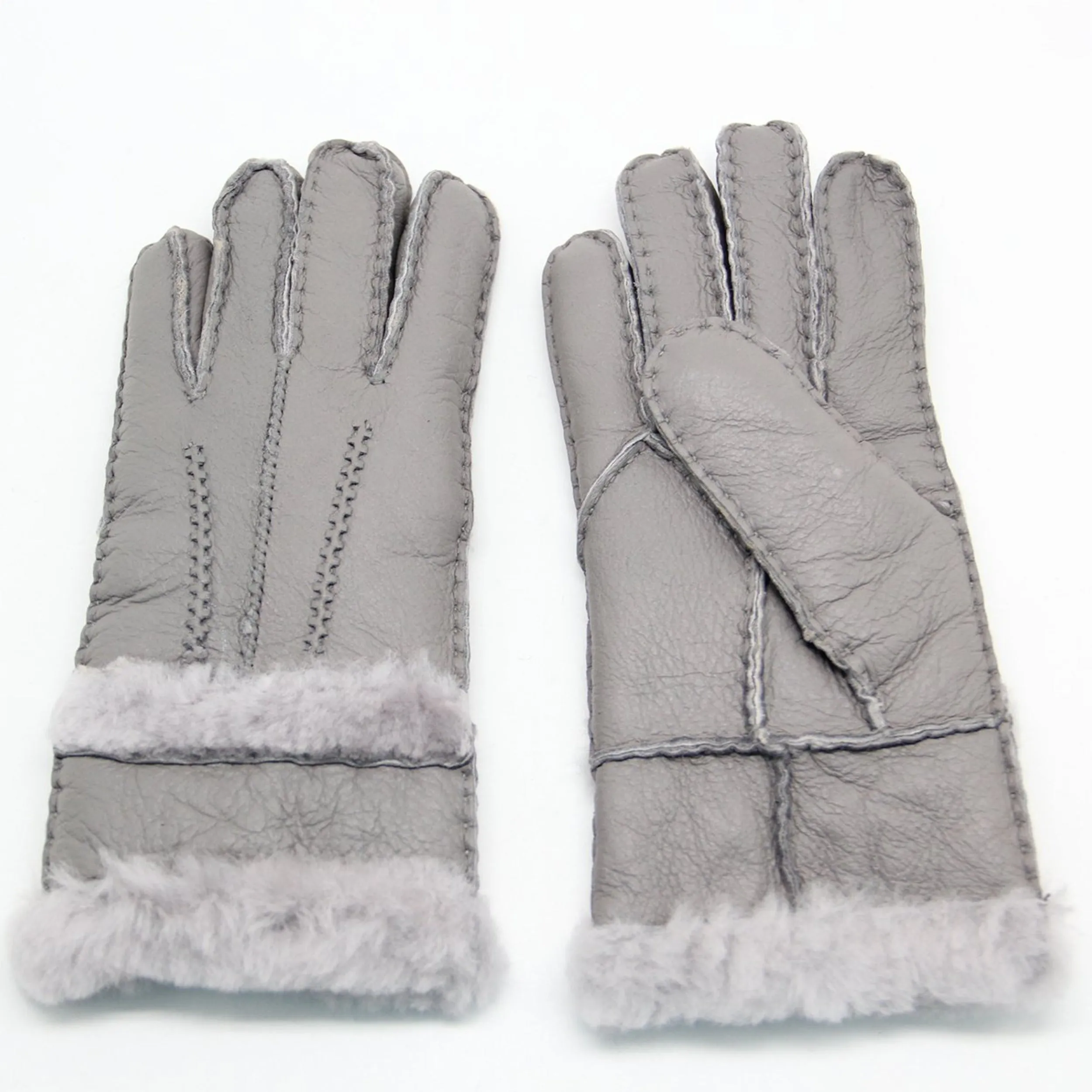 YISEVEN Womens Sheepskin Shearling Leather Gloves