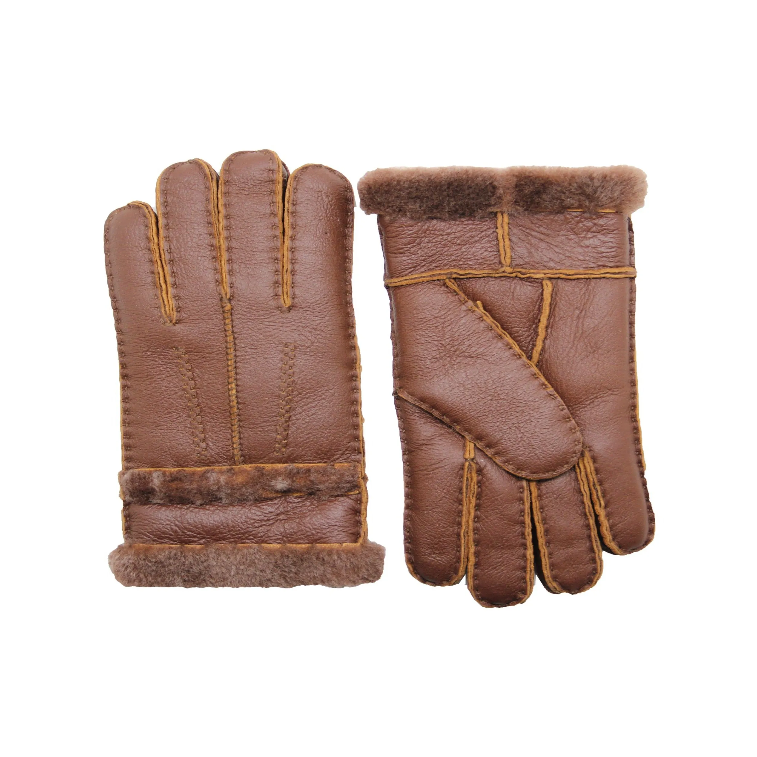 YISEVEN Womens Sheepskin Shearling Leather Gloves